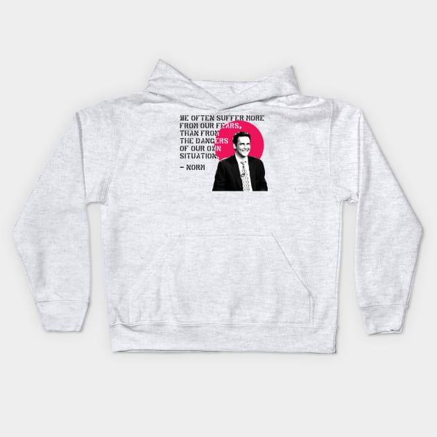 NORM MACDONALD Quotes Kids Hoodie by Comedy and Poetry